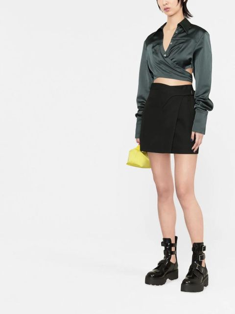 AMBUSH cropped wrap shirt - Green - zdjęcie produktu nr 2
