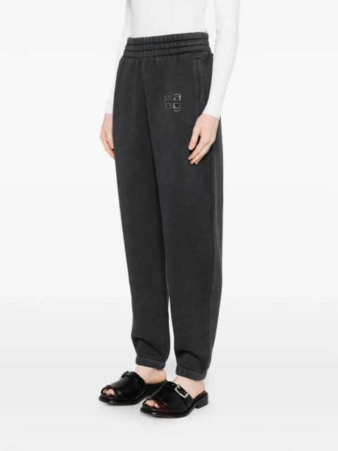 Alexander Wang logo-detail track pants - Black