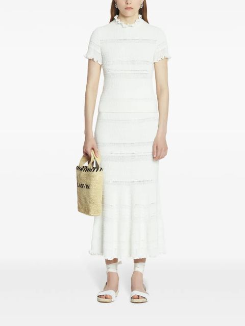 Lanvin cotton maxi skirt - White - zdjęcie produktu nr 2