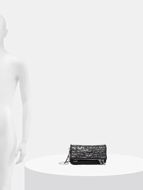 ZADIG&VOLTAIRE torebka skórzana kolor czarny LWBA03907