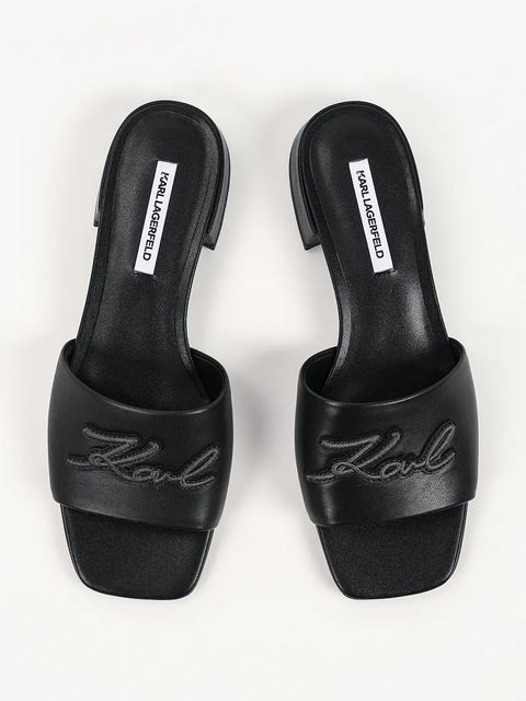 Karl Lagerfeld klapki skórzane Petalo Ii