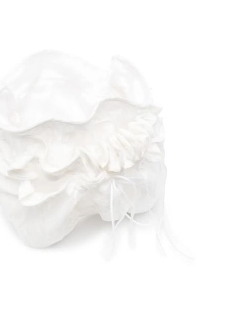 Cecilie Bahnsen Kiku satchel mini bag - White