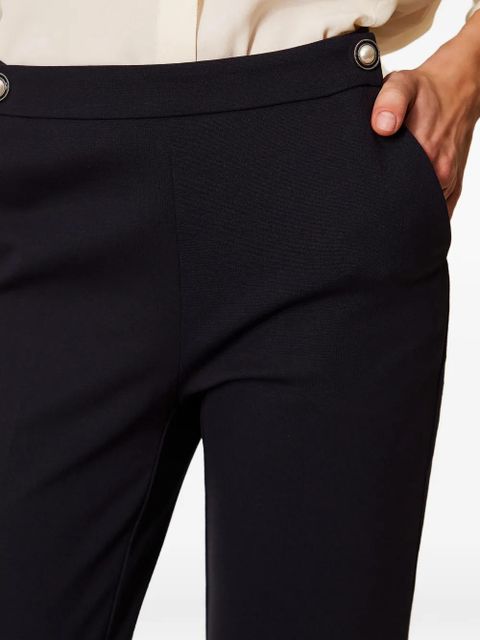 TWINSET high-waisted cigarette trousers - Blue