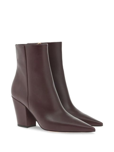 Gianvito Rossi 85mm Keinna Bootie pointed-toe boots - Red