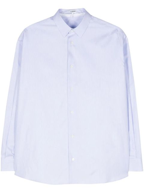 LOEWE double-layer striped shirt - Blue - zdjęcie produktu nr 1