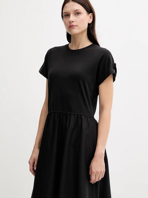 Tommy Hilfiger sukienka kolor czarny maxi rozkloszowana WW0WW46711