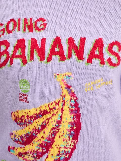 Farm Rio sweter z domieszką wełny damski kolor fioletowy lekki 352087