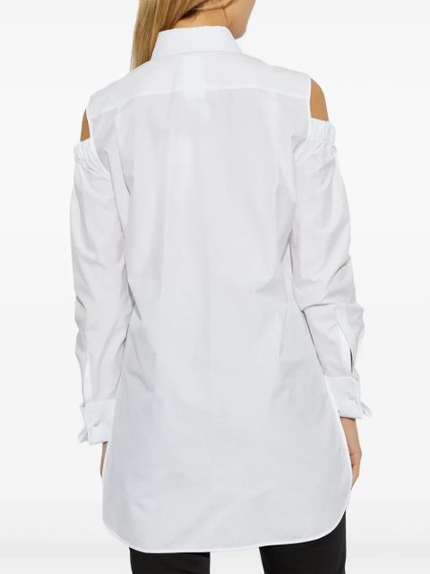 Max Mara cut-out shirt - White