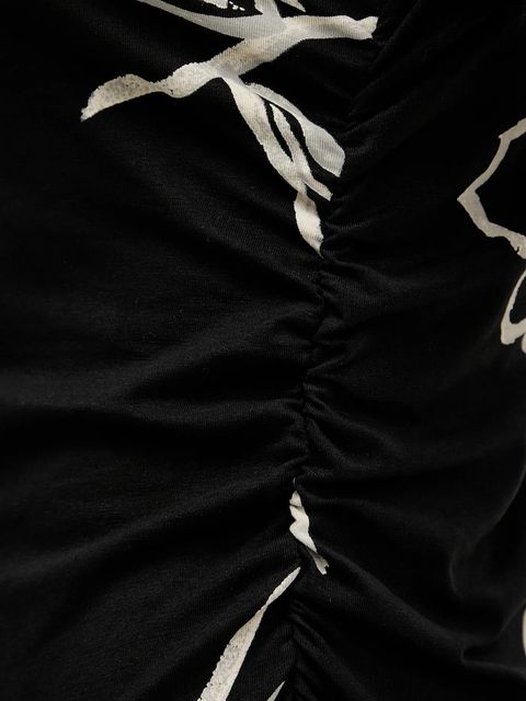 Desigual sukienka CALMA kolor czarny midi rozkloszowana 25WWVK44