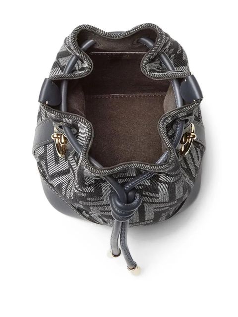 FENDI Mon Tresor drawstring bucket logo - Blue