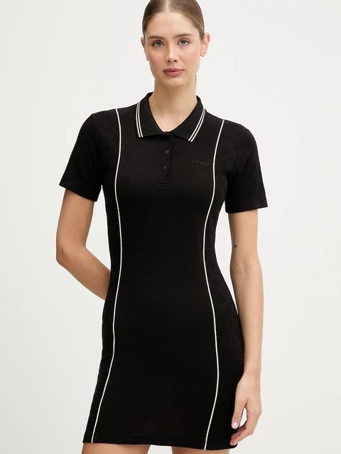 Guess sukienka PEONY kolor czarny mini dopasowana V5YK00 KCX12 - zdjęcie produktu nr 1