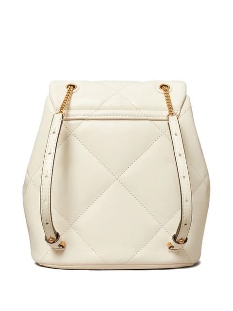 Tory Burch Kira quilted leather backpack - White