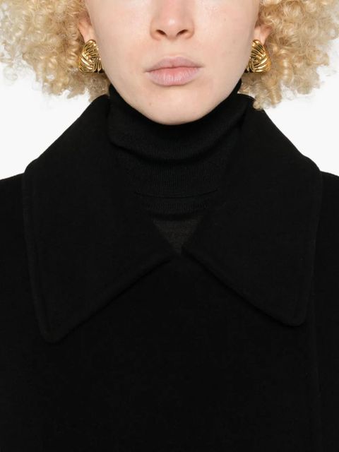 TOTEME double-breasted buttoned coat - Black