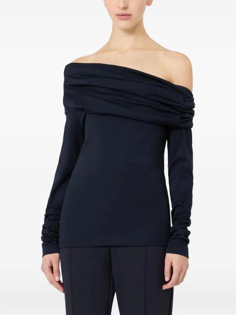 Max Mara off-the-shoulder long-sleeve top - Black