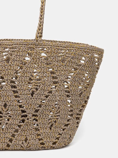 Answear.LAB kosz plażowy kolor brązowy - zdjęcie produktu nr 2