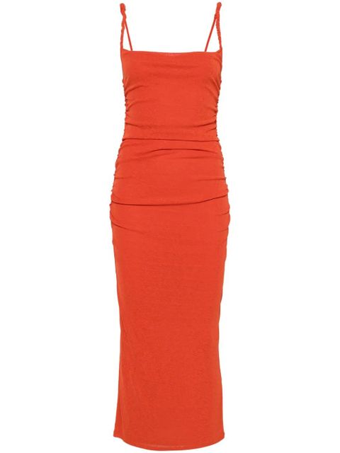 Nanushka Alexa midi dress - Orange - zdjęcie produktu nr 1