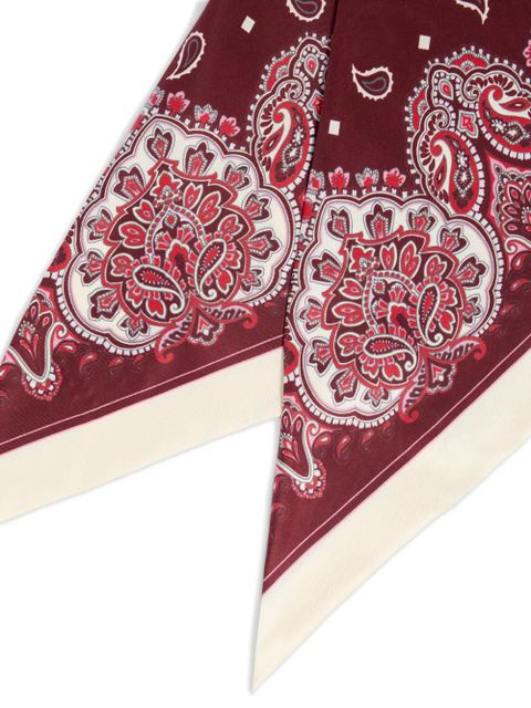 PINKO paisley-print scarf - Red