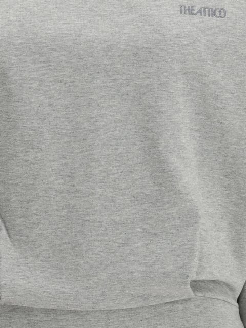 The Attico long-sleeve ruched mini dress - Grey