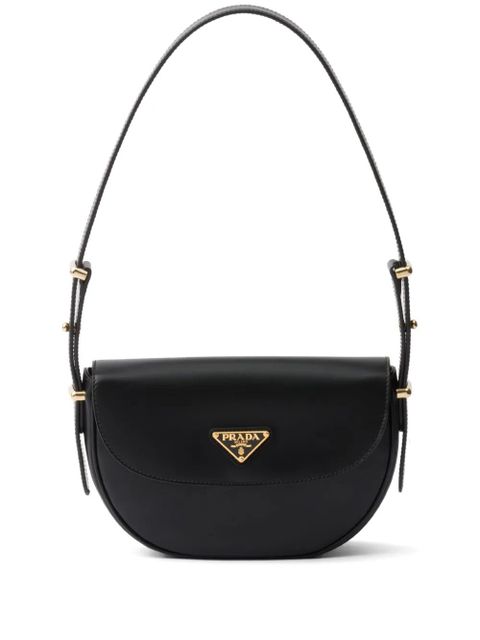 Prada Arqué leather shoulder bag - Black - zdjęcie produktu nr 1