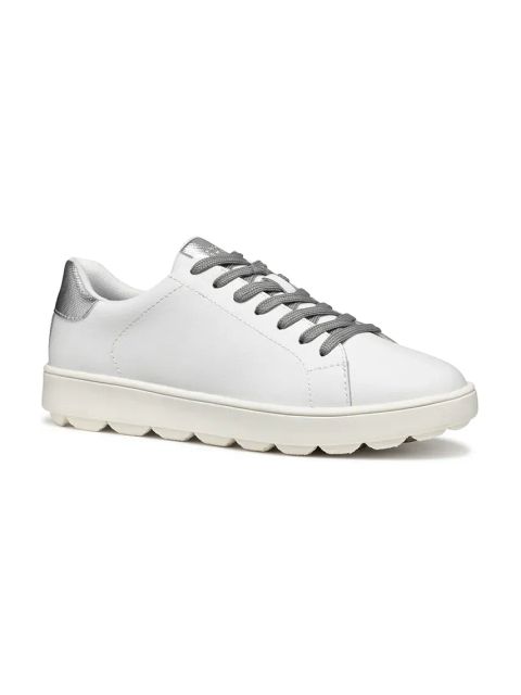 Geox sneakersy skórzane D SPHERICA ECUB-1 damskie kolor szary D45WEA 09BNF C0007