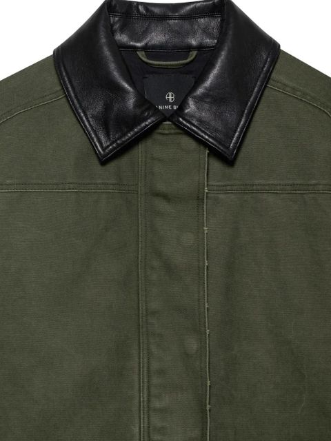 ANINE BING Sean patch-pocket military jacket - Green