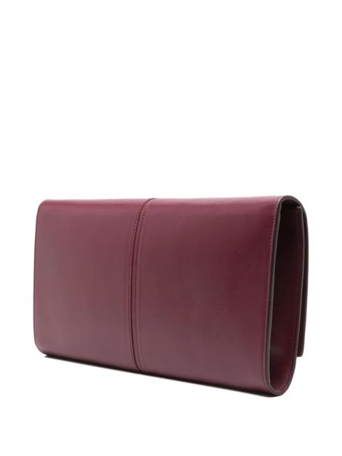 Giuseppe Zanotti leather clutch bag - Red