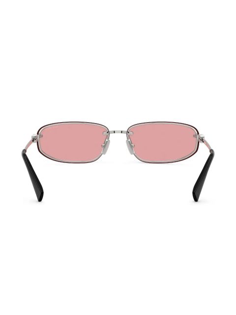 Miu Miu Eyewear oval-frame sunglasses - Silver