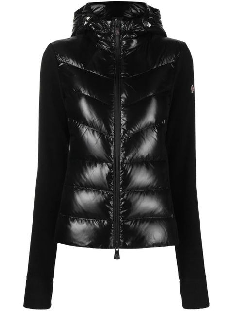 Moncler Grenoble logo-patch padded-panel jacket - Black - zdjęcie produktu nr 1