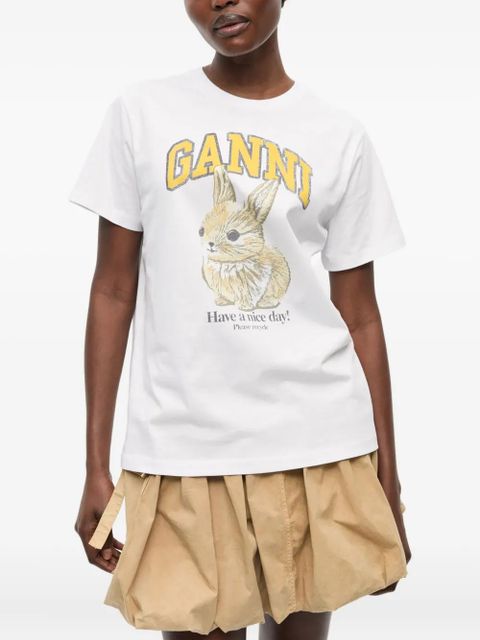 GANNI Bunny T-shirt - White