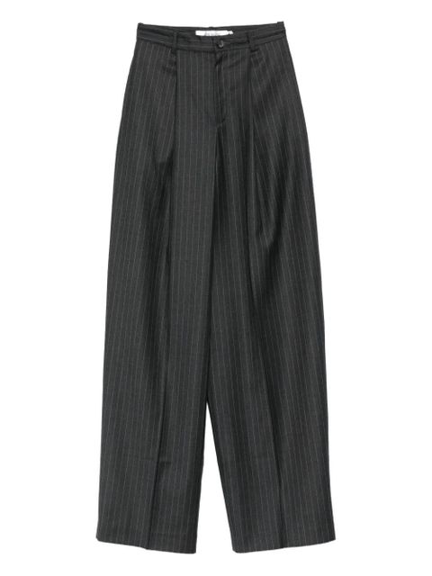 Aya Muse pinstripe-print pleated trousers - Grey - zdjęcie produktu nr 1