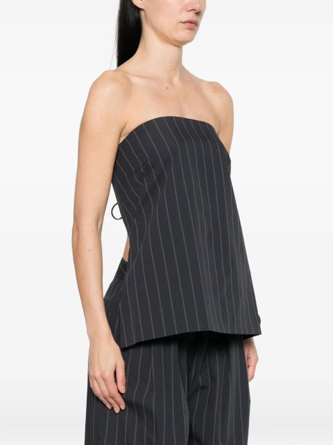 St. Agni strapless striped top - Blue