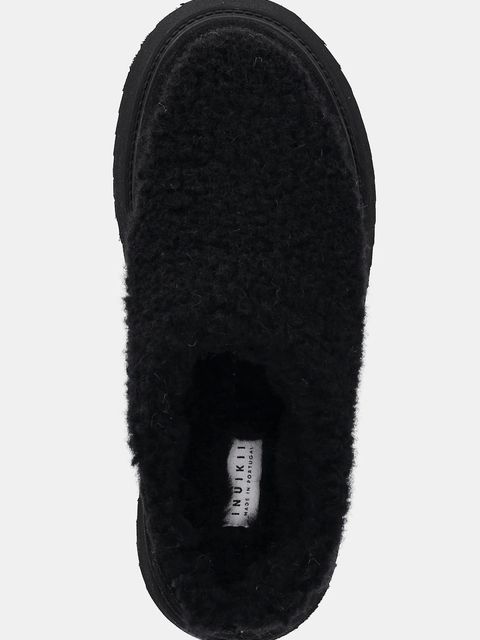 Inuikii kapcie Curly Micro kolor czarny 1014.026.0031.000