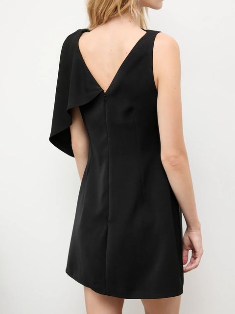 Answear.LAB sukienka kolor czarny mini rozkloszowana