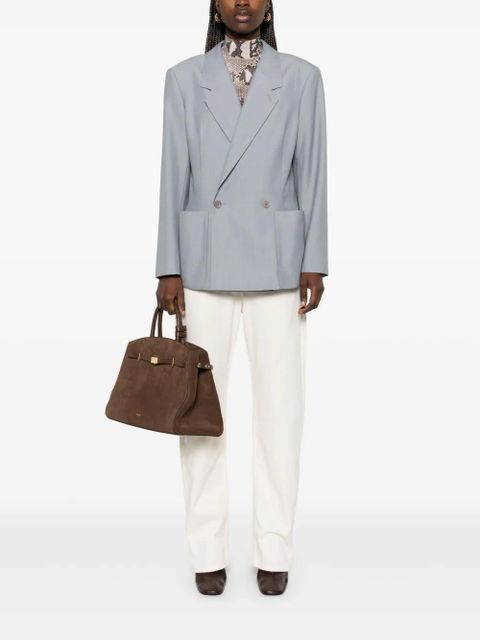 LEMAIRE drop-crotch jeans - White