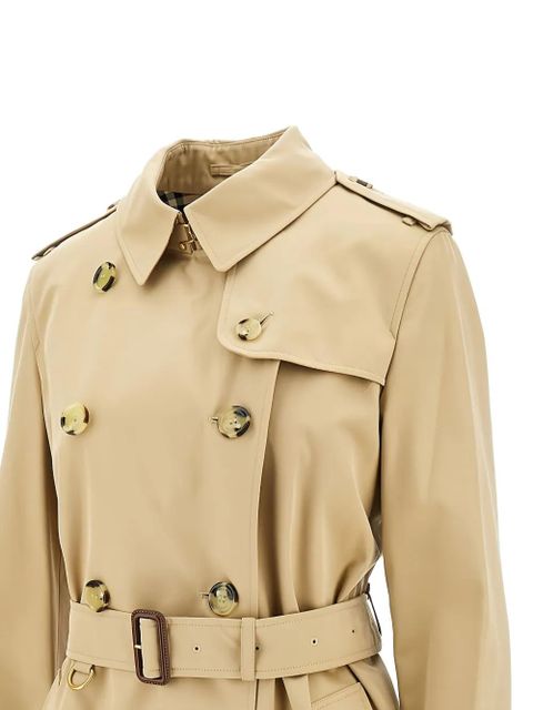 Burberry double-breasted cotton trench coat - Neutrals