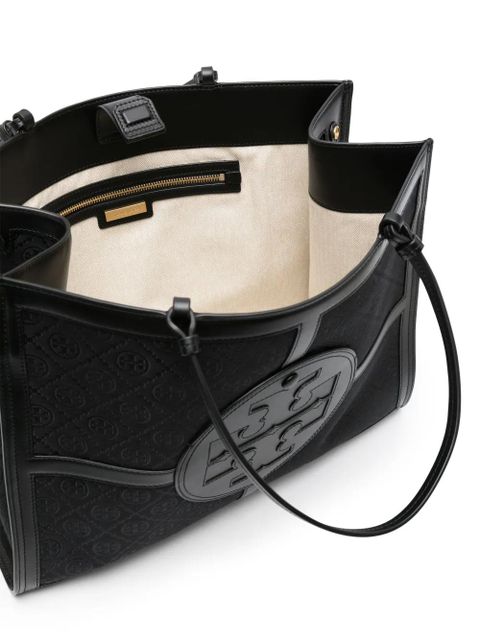 Tory Burch Ella Quadrant T-monogram tote bag - Black - zdjęcie produktu nr 2