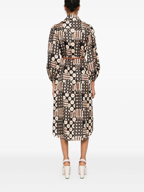 ZIMMERMANN Illustration midi dress - Brown