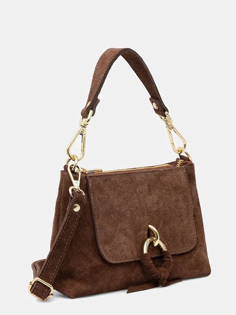 Answear.LAB torebka zamszowa kolor brązowy - zdjęcie produktu nr 2