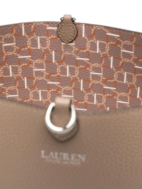 Lauren Ralph Lauren pebble-leather tote bag - Brown