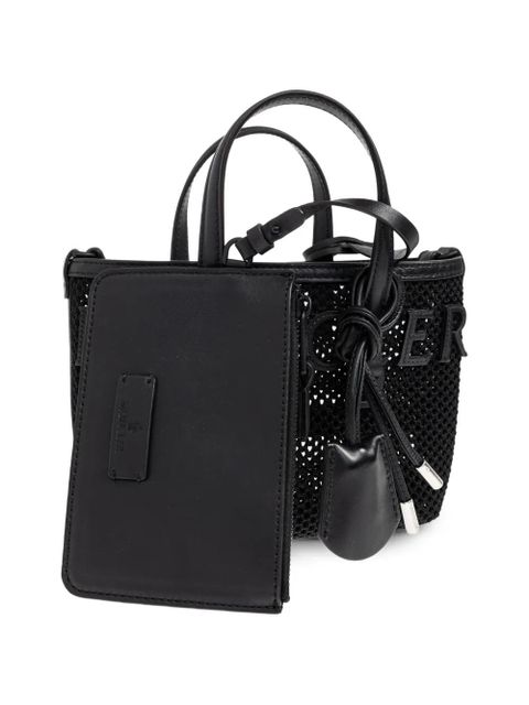 Moncler logo-lettering tote bag - Black