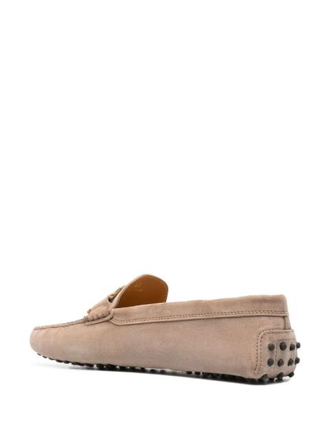 Tod's Kate Gommino suede loafers - Neutrals