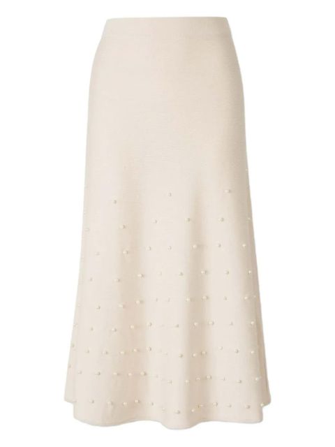 ZIMMERMANN Hypnotic beaded midi skirt - Neutrals - zdjęcie produktu nr 1