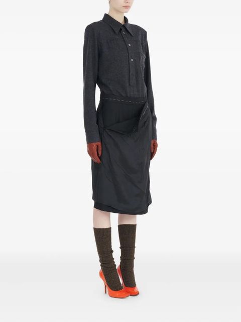 Maison Margiela long sleeve midi dress - Black - zdjęcie produktu nr 2