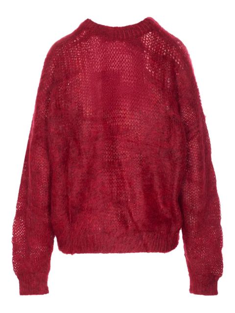 ISABEL MARANT Mirella crew-neck long-sleeves sweater - Red - zdjęcie produktu nr 2