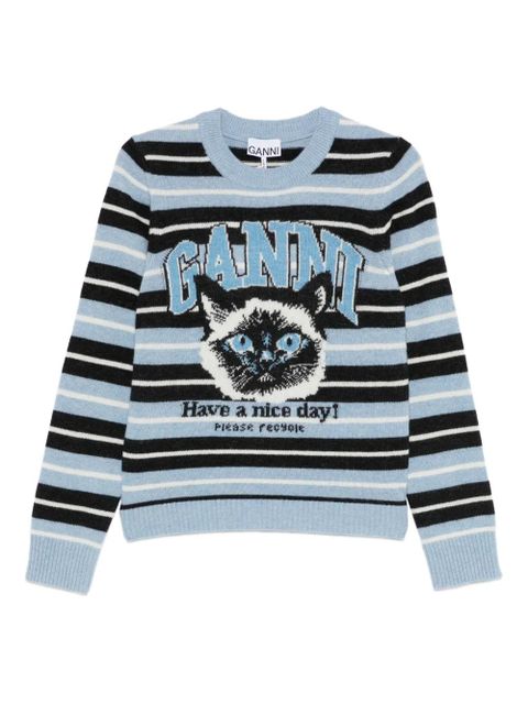 GANNI striped top - Blue - zdjęcie produktu nr 1