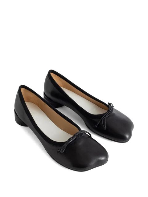 MM6 Maison Margiela bow-tie pump shoes - Black - zdjęcie produktu nr 2