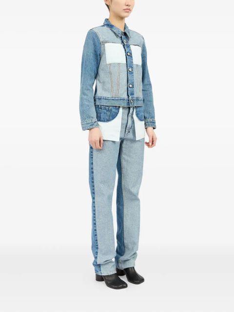MM6 Maison Margiela two-tone denim jacket - Blue