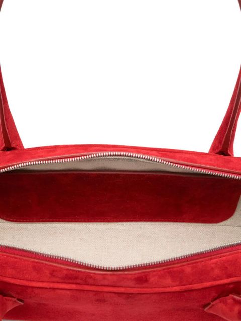 Magda Butrym Brigitte Trapeze suede tote bag - Red