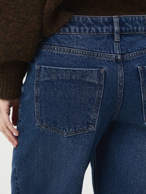 Medicine jeansy damskie kolor granatowy