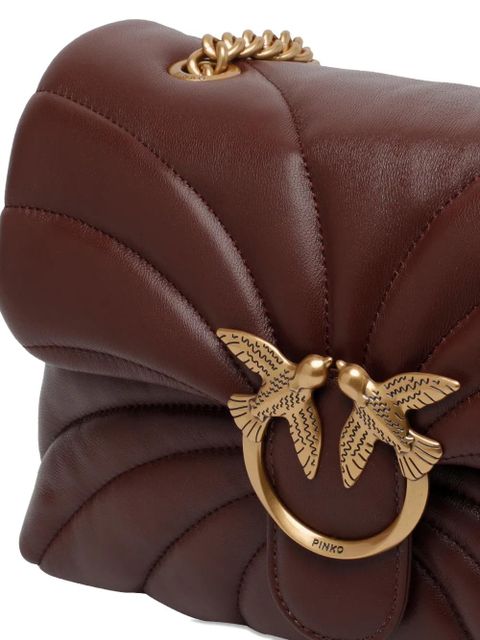 PINKO Love Puff quilted shoulder bag - Brown